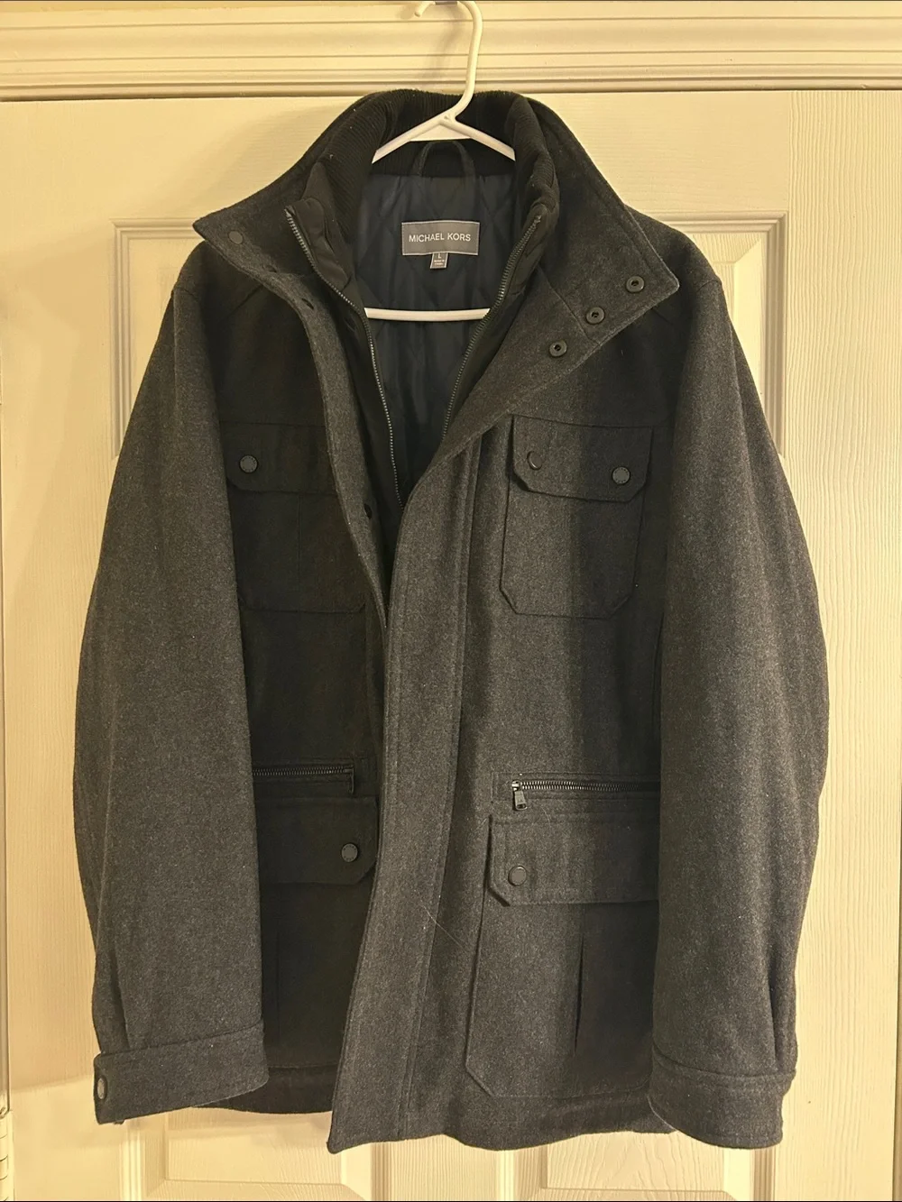 Michael Kors Men's Dark Gray Field Jacket